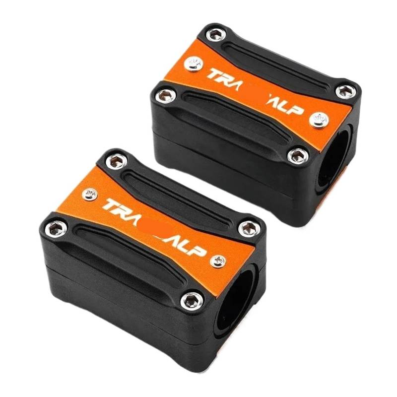 Motorrad Dekorative Block Für XL750 TRANSALP 600 650 700 750 XLV Motorradzubehör Motorschutzschutz Stoßfänger Dekorativer Block Motorrad Stoßfängerblock Stoßstangenverkleidung Schutzblock(Orange) von WWHUMM