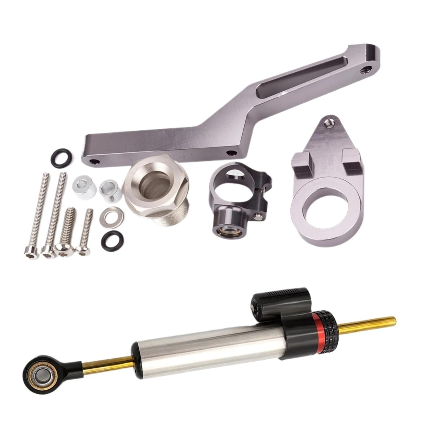 Stoßdämpfer Stabilisator Lenkungsdämpfer Für Kawasaki Für ZX6R N-ja 600 ZX636 2009–2021 Motorrad Stabilisierende Dämpferhalterung Montage Motorrad Stabilisierende Dämpferhalterung Lenken Dämpfer(Silve Stoßdämpfer Stabilisator Lenkungsdämpfer Für Kawasaki Für ZX6R N-ja 600 ZX636 2009–2021 Motorrad Stabilisierende Dämpferhalterung Montage Motorrad Stabilisierende Dämpferhalterung Lenken Dämpfer(Silve von WWHUMM