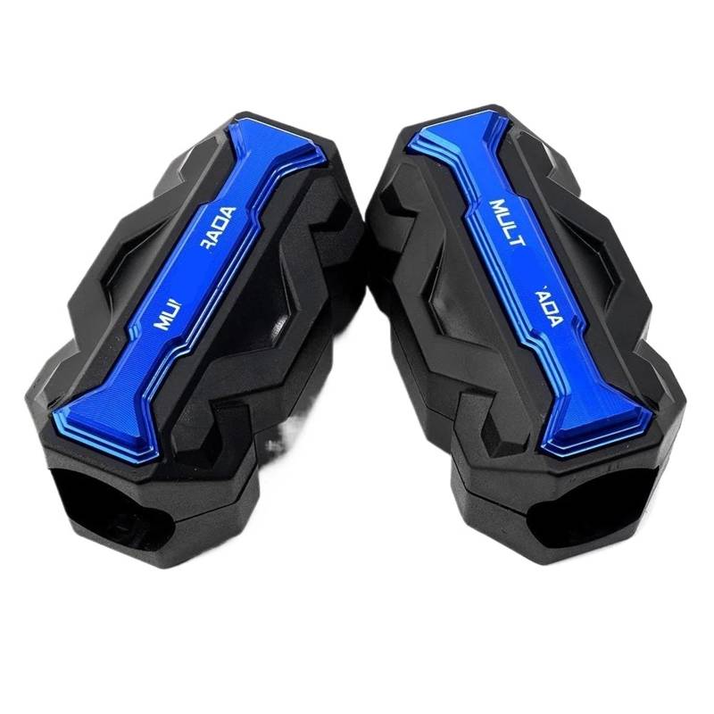 Stoßstangen Blockschutz Für DUCATI Für MULTISTRADA 950 1200/1260/S/ST V2 V2S V4 RALLY V4S 2021 2022 Motorradzubehör Motorschutz Stoßstangenschutz Motorrad Stoßstangenblock Schutzstoßstangenblock(Blue) von WWHUMM