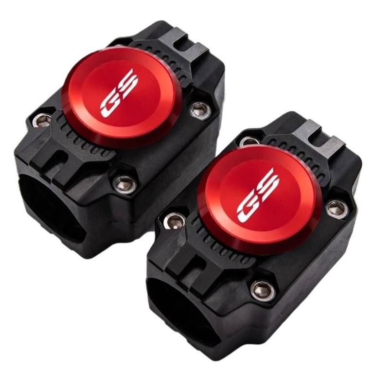 Stoßstangen Blockschutz Für R1250GS R1200GS/A Adventure R1300GS F650GS F750GS F850GS G310GS Motorschutz Stoßstangenschutz Antikollisionsblock Motorrad Stoßfänger Motorschutz Schutzstoßstangenblock(Red von WWHUMM