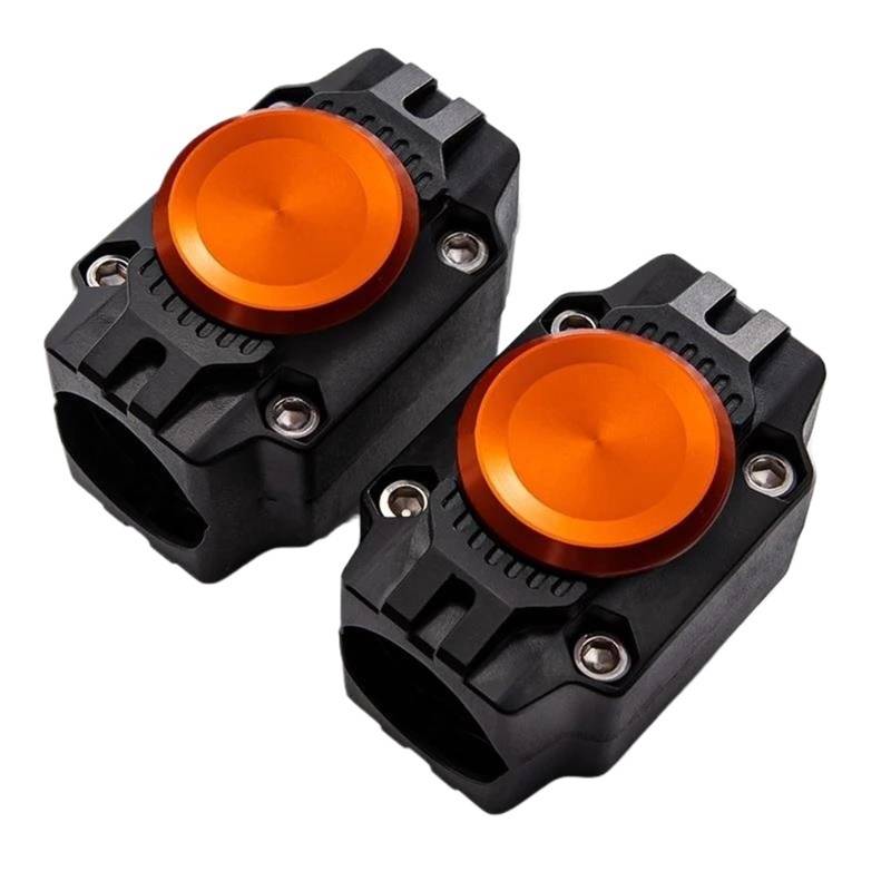 WWHUMM Motorrad Dekorative Block Motorrad Stoßstange Blöcke Motor Stoßstange Stoßstange Schutz Zubehör Für Tracer900 Tracer 9 GT MT09 2020 2021 2022 2023 Stoßstangenverkleidung Schutzblock(Orange) von WWHUMM