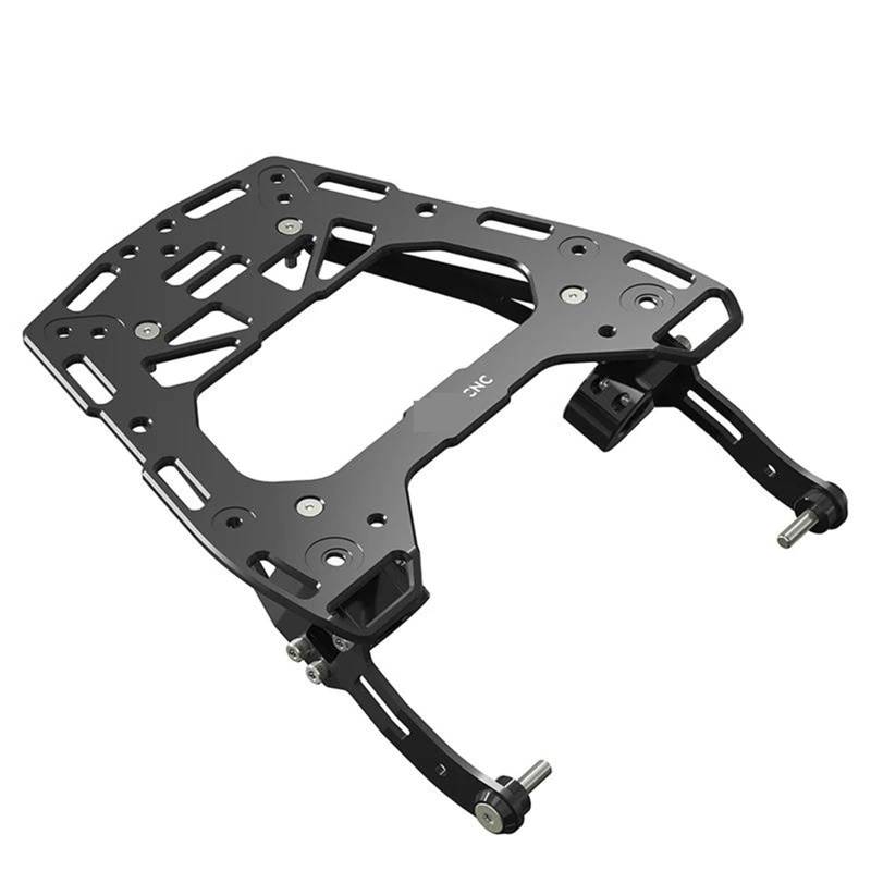 WWHUMM Motorrad Gepäckträger Topcase Halter Motorrad Hinten Gepäckträger Top Fall Halterung Halter Rack-weniger Für Ducati Für DesertX 2022 2023 2024 Gepäckträger mit Soziusgriff von WWHUMM