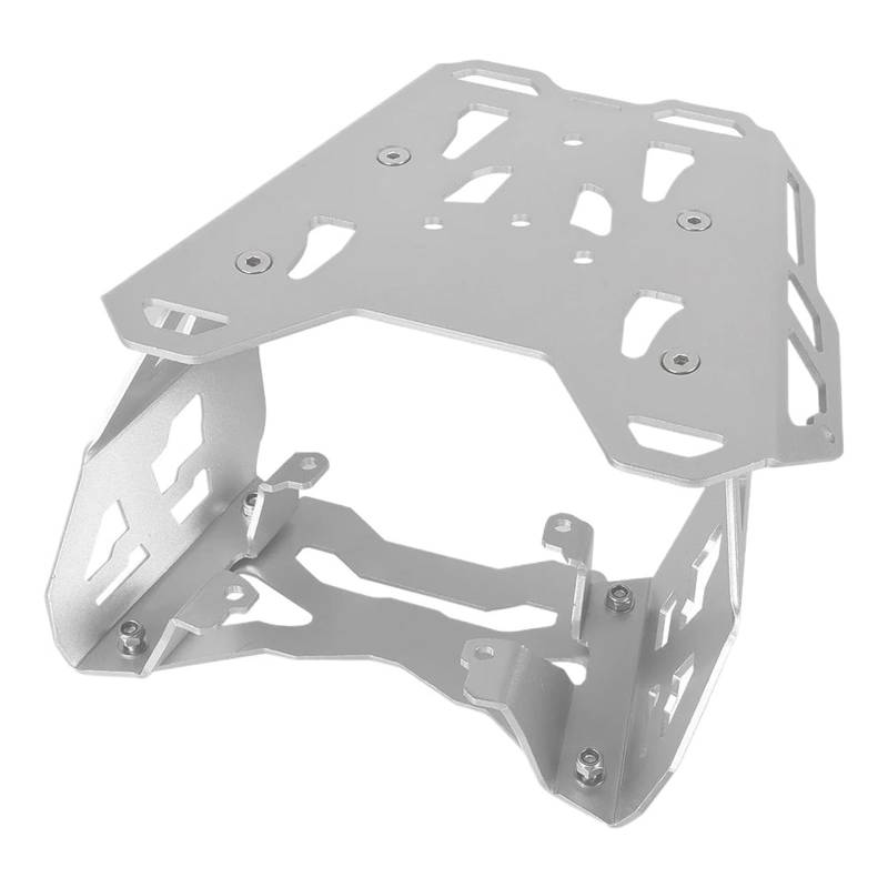 WWHUMM Motorrad-Gepäckträgerhalterung Hinten Gepäck Racks Unterstützung Regal Fall Halter Stamm Rahmen Platte Halterung Für Tenere 700 T7 Rally T7 2019-2022 2023 2024 Gepäckaufbewahrungsregal(Silver) von WWHUMM