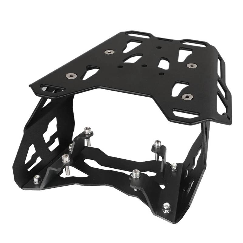 WWHUMM Motorrad-Gepäckträgerhalterung Hinten Gepäck Racks Unterstützung Regal Fall Halter Stamm Rahmen Platte Halterung Für Tenere 700 T7 Rally T7 2019-2022 2023 2024 Gepäckaufbewahrungsregal(Black) von WWHUMM