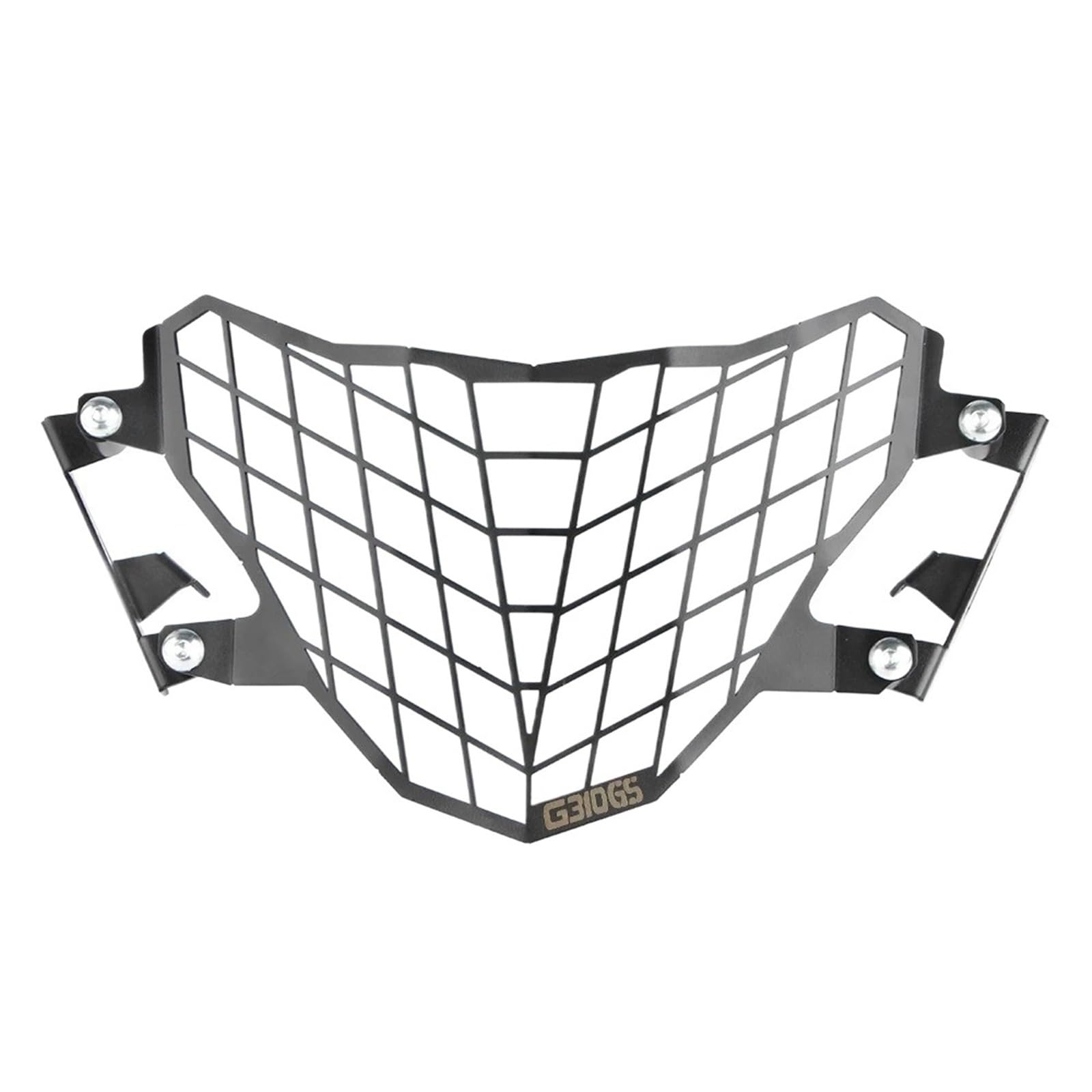 WWHUMM Motorrad-Metallgitter Motorrad-Scheinwerferschutz, Motorrad-Scheinwerferschutz, Kühlergrillabdeckung, Schutzumbau Für G310GS 2017-2023 Scheinwerfer-Schutz(Black Logo) von WWHUMM