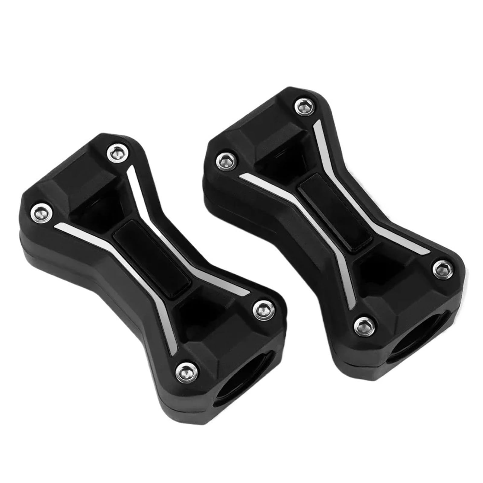WWHUMM Motorrad-Motorschutz, Schiebeschutz, Motorradzubehör, Motorschutz, Stoßstangen-Dekor, Blockschutz, Für Suzuki Für V-Strom 650 1000 1050 XT Motorradstoßstange dekorative Blöcke(Black) von WWHUMM