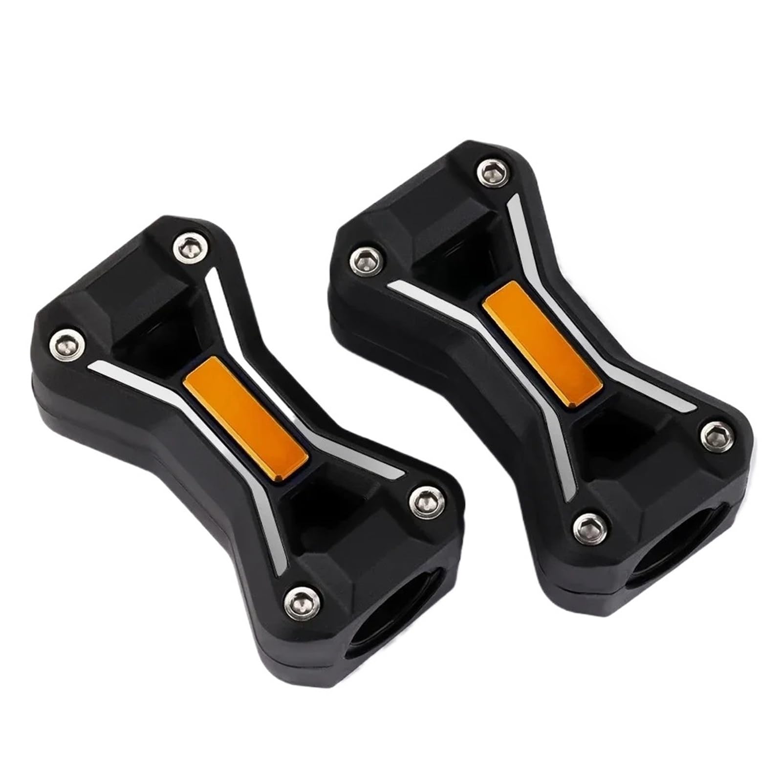 WWHUMM Motorrad-Motorschutz, Schiebeschutz, Motorradzubehör, Motorschutz, Stoßstangen-Dekor, Blockschutz, Für Suzuki Für V-Strom 650 1000 1050 XT Motorradstoßstange dekorative Blöcke(Orange) von WWHUMM