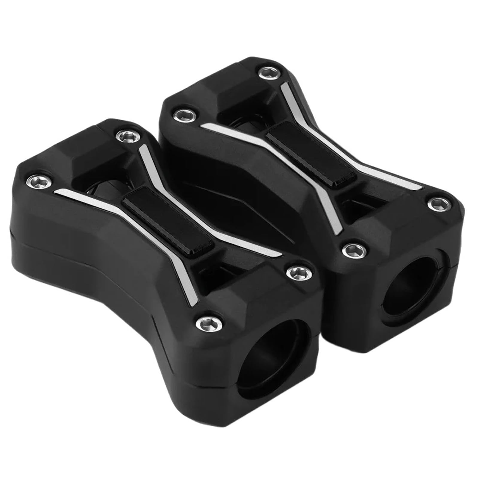 WWHUMM Motorrad Motorschutzbügel Motorrad-Sturzbügel-Protektoren Motorradzubehör Motorschutzbügel Stoßfänger Dekorativer Block Für MT-07 MT-09 2013-2023 Motorrad Stoßstangen Blöcke(Black) von WWHUMM