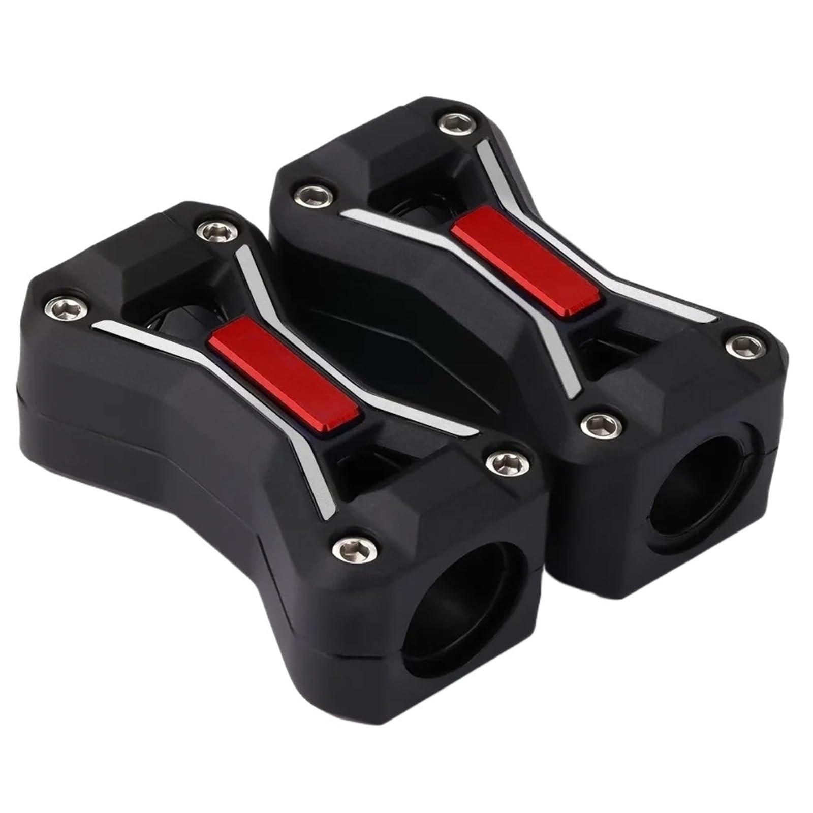 WWHUMM Motorrad Motorschutzbügel Motorrad-Sturzbügel-Protektoren Motorradzubehör Motorschutzbügel Stoßfänger Dekorativer Block Für MT-07 MT-09 2013-2023 Motorrad Stoßstangen Blöcke(Red) von WWHUMM