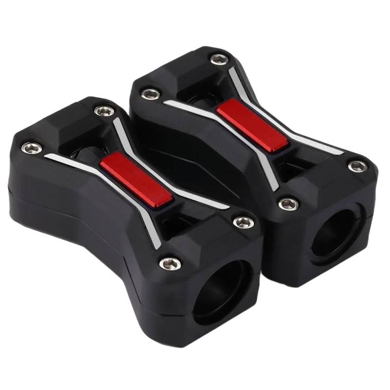 WWHUMM Motorrad Motorschutzbügel Motorrad-Sturzbügel-Protektoren Motorradzubehör Motorschutzbügel Stoßfänger Dekorativer Block Für MT-07 MT-09 2013-2023 Motorrad Stoßstangen Blöcke(Red) von WWHUMM