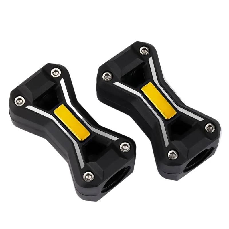 WWHUMM Motorrad Motorschutzbügel Motorschutzschutz Stoßfänger Dekorativer Block Für VFR 800 VRF1200 VRF800 Motorradzubehör Motorrad Dekorativer Block Motorrad Stoßstangen Blöcke(NO Logo Yellow) von WWHUMM