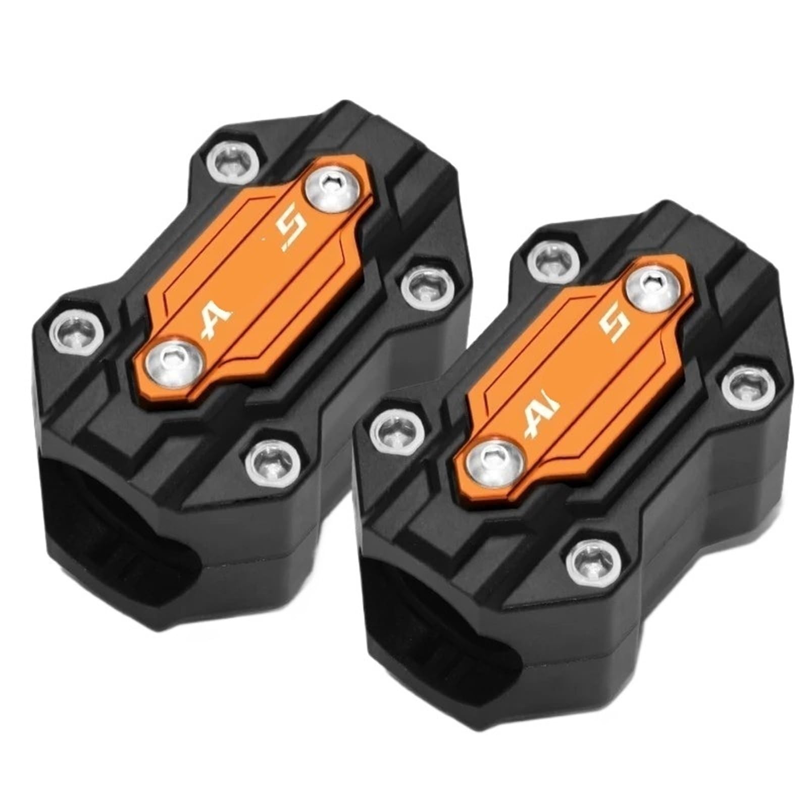 WWHUMM Motorrad-Motorstoßstangenschutz, Dekorativer Stoßstangenschutzblock Für CB500X 2013-2017 2018 2019 2020 2021 Motorradstoßstange dekorative Blöcke(Orange) von WWHUMM