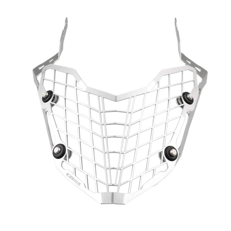 WWHUMM Motorrad Netz Grill Abdeckung Für CB500X CB400X 2020-2024 Motorradzubehör Scheinwerferschutz Kühlergrillschutzabdeckung Motorradscheinwerferschutz Scheinwerfer Gitter(CB400X-Silver) von WWHUMM