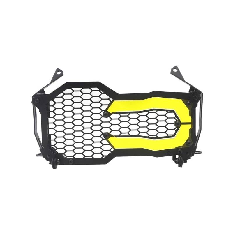 WWHUMM Motorrad Netz Grill Abdeckung Motorrad-Lampenmaske Schutzfolie Motorradzubehör Scheinwerferschutzgitter Für R1200GS R1250GS LC Adventure(Yellow) von WWHUMM