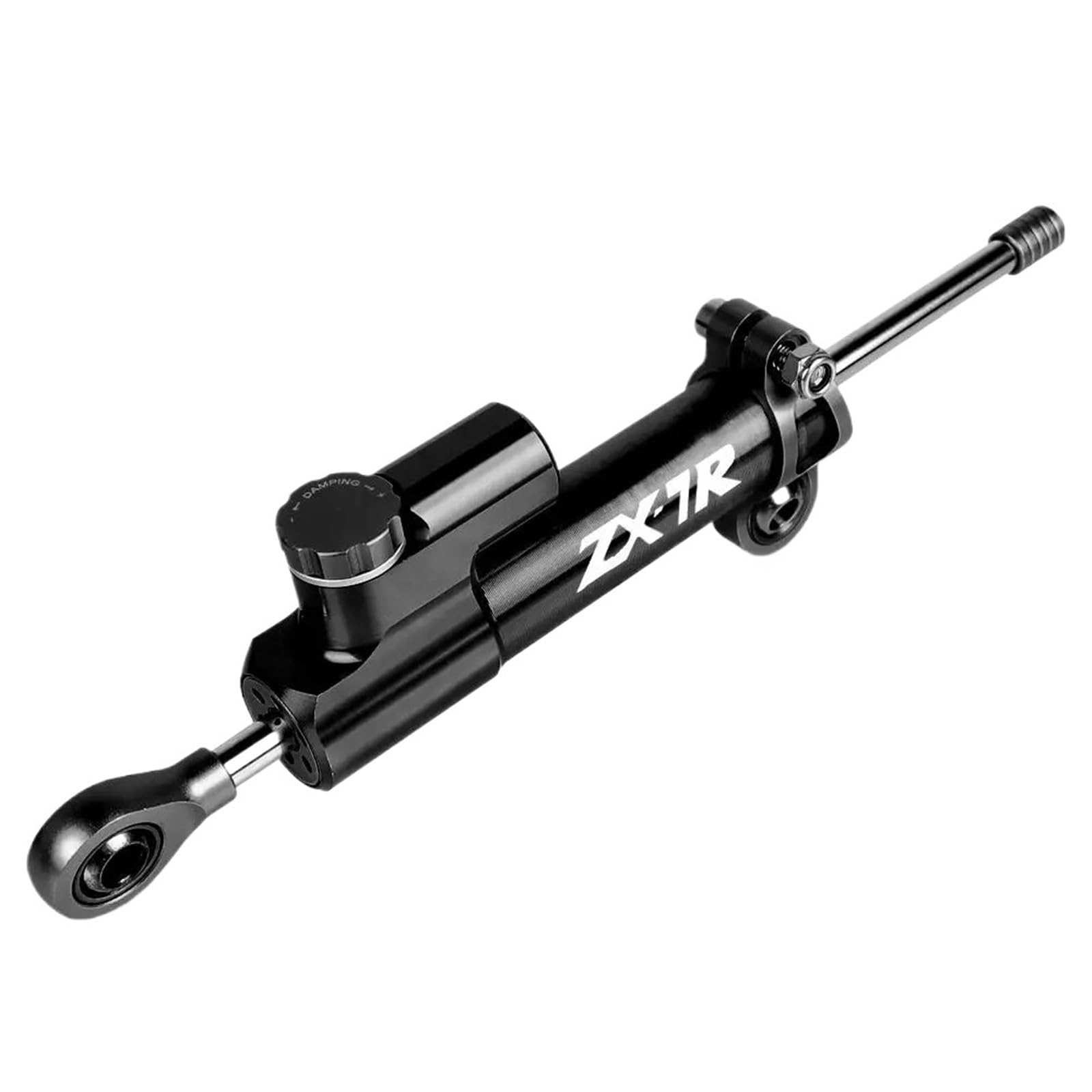 WWHUMM Motorrad Stoßdämpfer Stabilisator Für Kawasaki Für ZX-7R 1989-2022 Motorrad Lenkung Stabilisator Dämpfer Montage Halterung Kit Motorrad Lenkung Dämpfer Lenken Dämpfer(Black) von WWHUMM