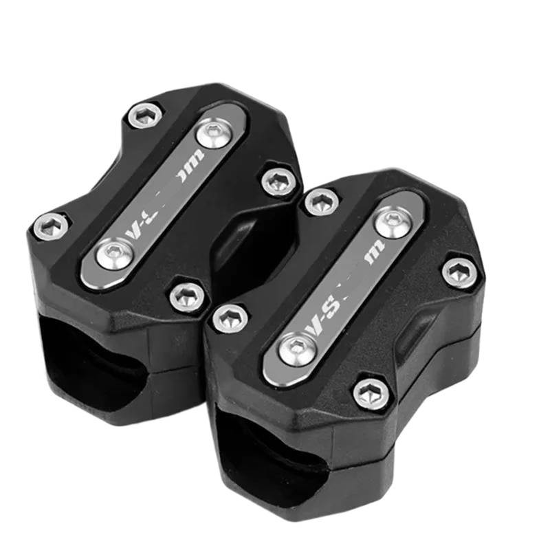 WWHUMM Motorrad-Stoßstangenblöcke Motorrad Stoßfängerblock Crash Bars Motor Stoßfänger Schutzblock Für Suzuki Für Vstrom 650 V-Strom 1050 Xt DL650 DL1000 Dl250 Motorrad Stoßstangen Blöcke(Gray) von WWHUMM