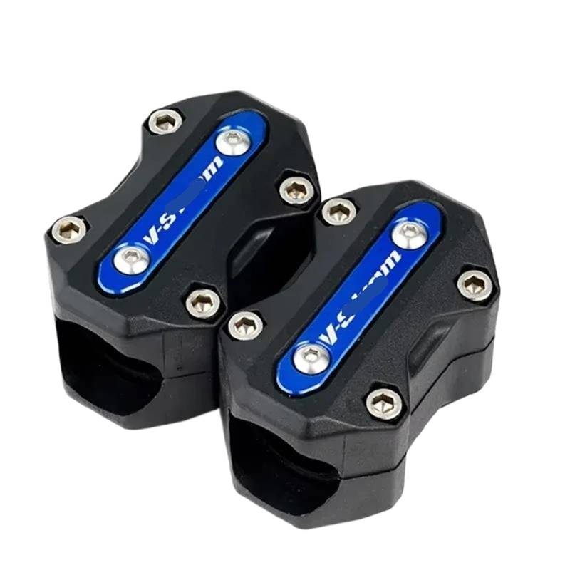 WWHUMM Motorrad-Stoßstangenblöcke Motorrad Stoßfängerblock Crash Bars Motor Stoßfänger Schutzblock Für Suzuki Für Vstrom 650 V-Strom 1050 Xt DL650 DL1000 Dl250 Motorrad Stoßstangen Blöcke(Blue) von WWHUMM