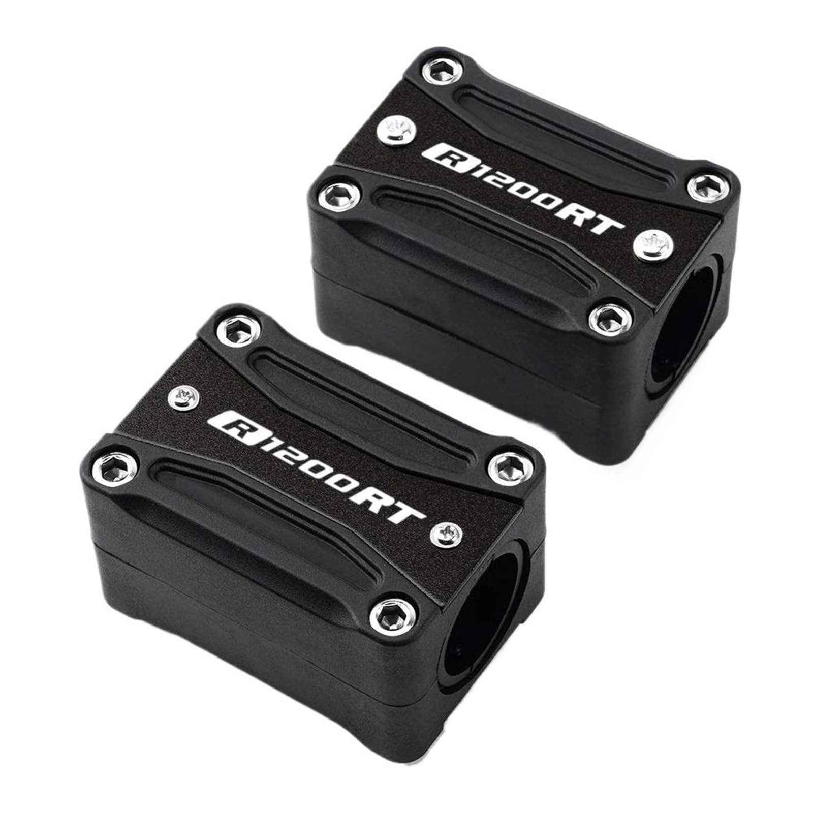 WWHUMM Motorradstoßstange dekorative Blöcke Für R1200GS R1250GS R1200RT ADV LC GSA Abenteuer Motorrad Motor Schutz Stoßstange Schutz Block Motorrad Stoßstange Block(R1200RT-Black) von WWHUMM