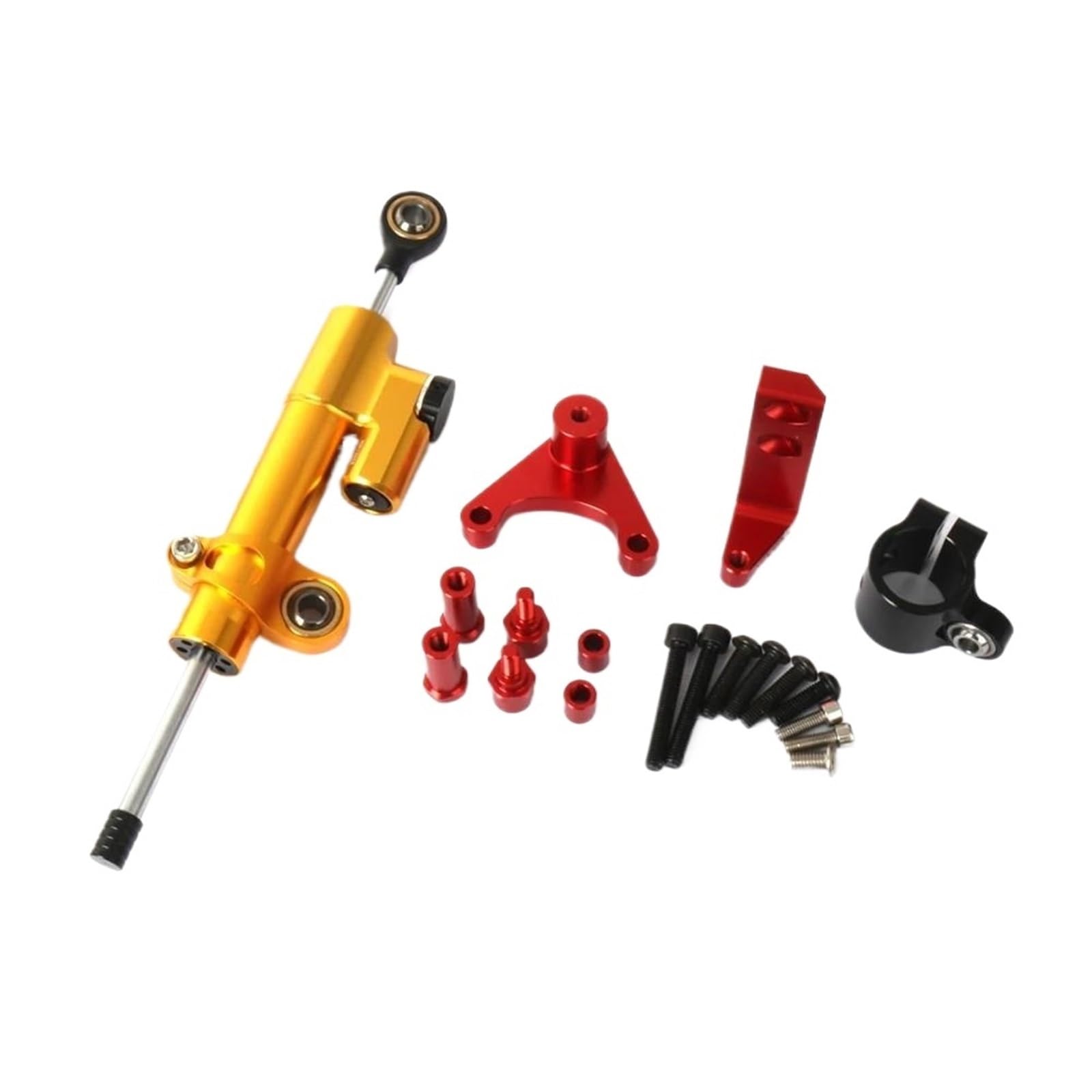 WWHUMM Stoßdämpfer Stabilisator Motorradzubehör Lenkungsdämpfer-Stabilisatorhalterung Rot Schwarz Motorräder Lenkungsstabilisierungsdämpfer Für Ducati Für Hypermotard 950 SP Lenken Dämpfer(Red-E) WWHUMM Stoßdämpfer Stabilisator Motorradzubehör Lenkungsdämpfer-Stabilisatorhalterung Rot Schwarz Motorräder Lenkungsstabilisierungsdämpfer Für Ducati Für Hypermotard 950 SP Lenken Dämpfer(Red-E) von WWHUMM