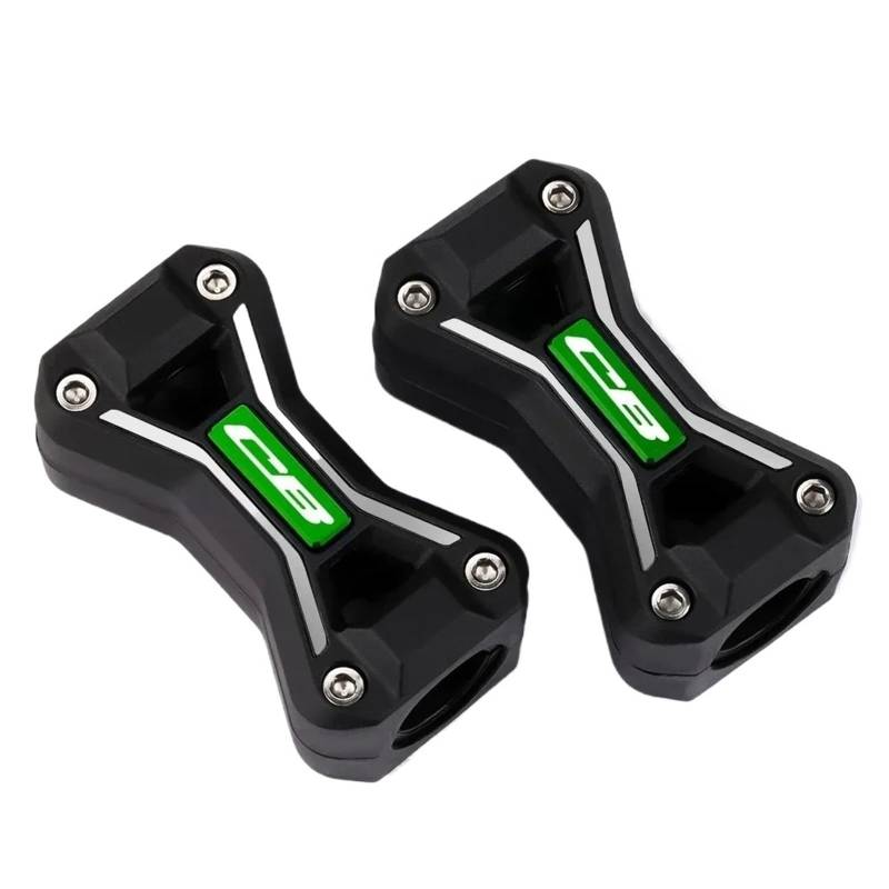 WWHUMM Stoßstangen Blockschutz Motorrad Dekorativer Block Motorradzubehör Motorschutzschutz Stoßfänger Dekorativer Block Für CB1000R CB1100 Schutzstoßstangenblock(Green CB) von WWHUMM