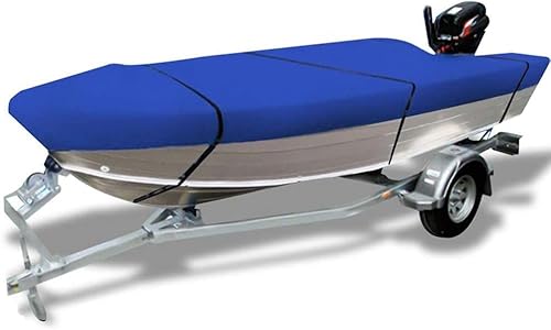 Regen- und Sonnenschutz Wasserdicht 11–24 Fuß. Robuste Bootsabdeckung aus 600D-Oxford-Stoff in Marinequalität in voller Größe mit Stautasche(21-24FT) von WXF86djl