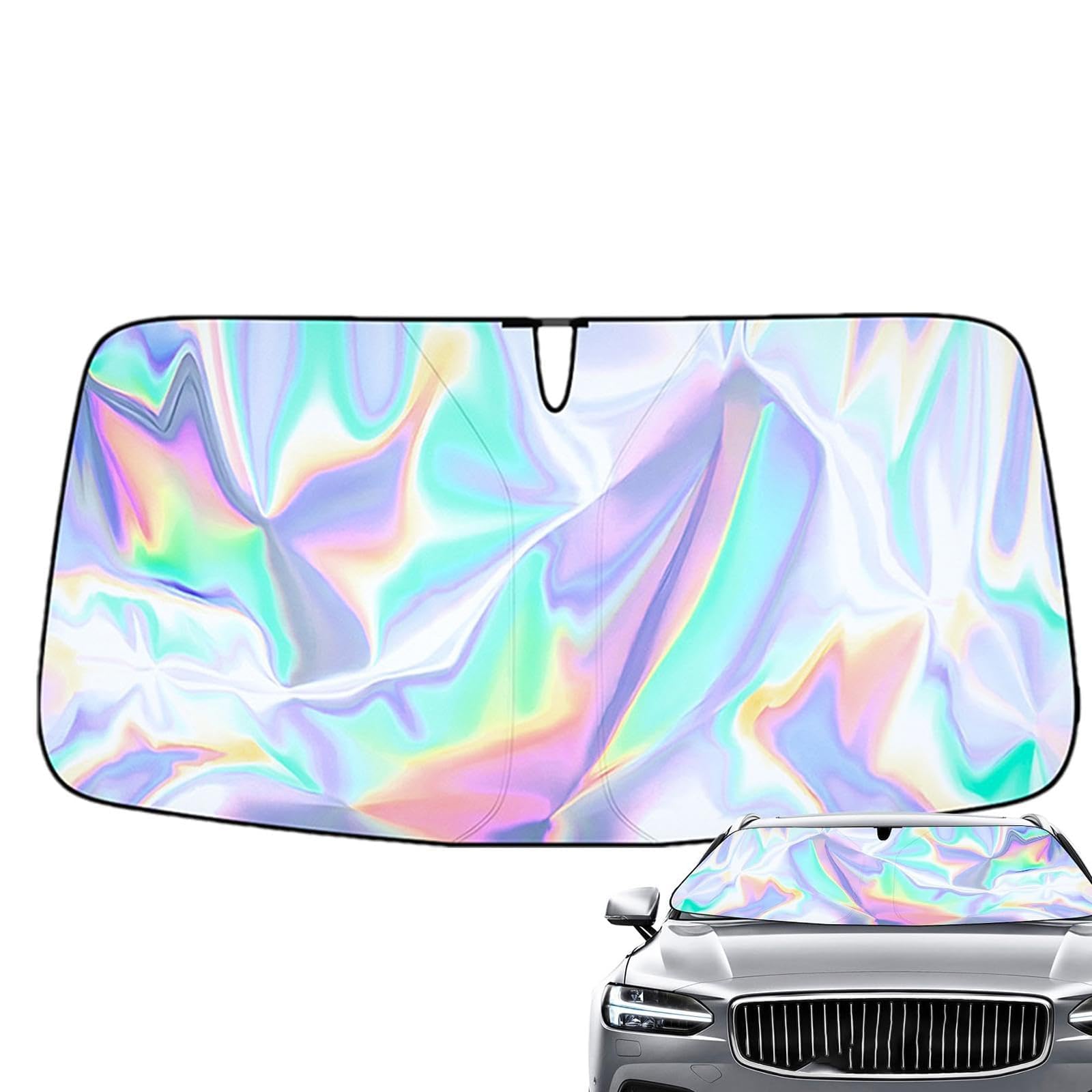 Auto Windschutzscheibe Sonnenblende, für Benz M-Klasse GLE-Klasse AMG ML(W166) 2012-2019 UV-Schutz Auto-Sonnenblende Faltbarer Tragbarer Sonnenschutz Frontscheibenabdeckung,L von WXGWWKZY