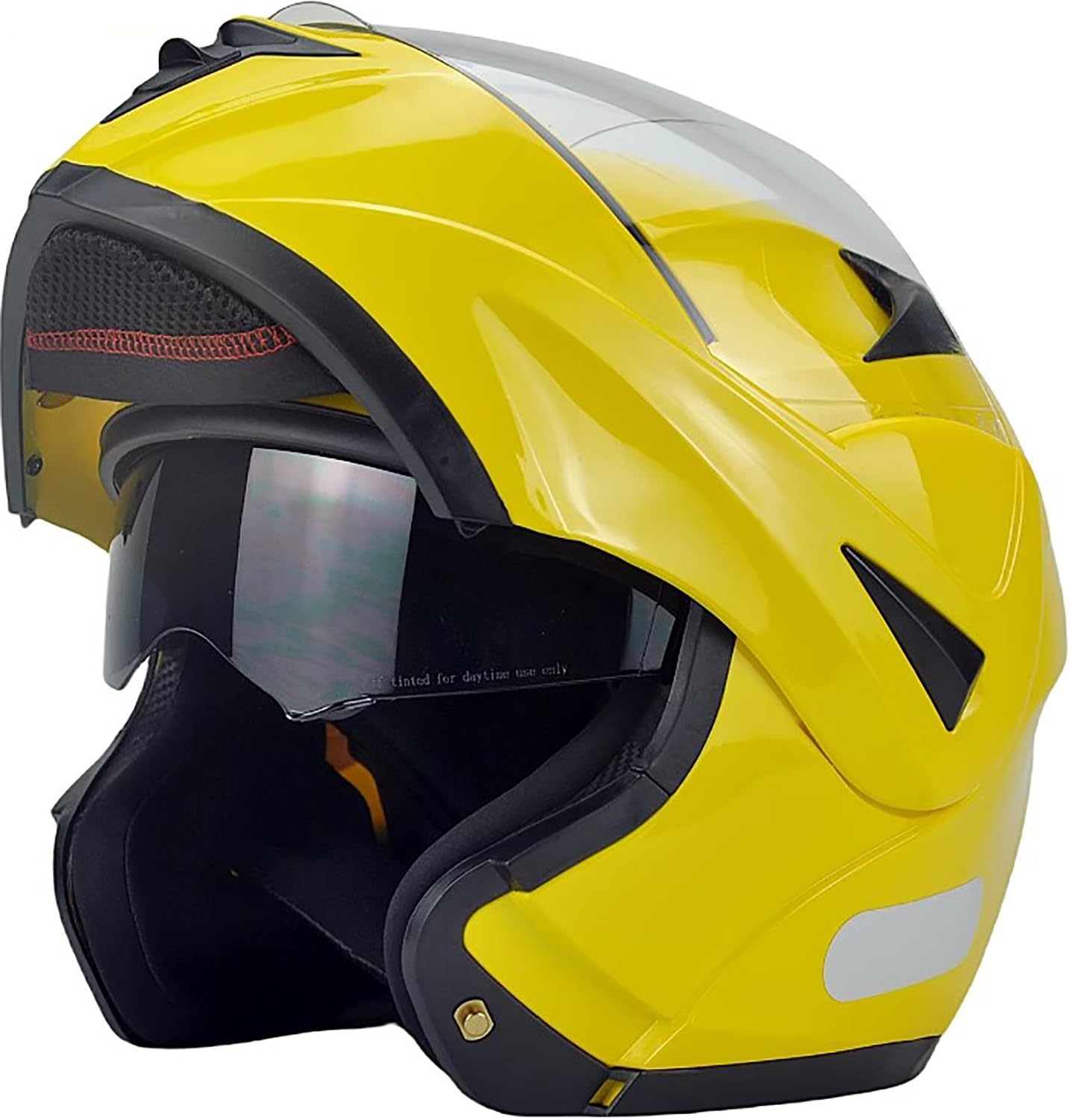 Motorradhelm Flip Up Modular Helmet Klapphelm mit Doppelvisier ECE Geprüft Integralhelm mit Sonnenvisier Mopedhelm für Erwachsene Herren Damen I,L=56-57cm Motorradhelm Flip Up Modular Helmet Klapphelm mit Doppelvisier ECE Geprüft Integralhelm mit Sonnenvisier Mopedhelm für Erwachsene Herren Damen I,L=56-57cm von WXHJM