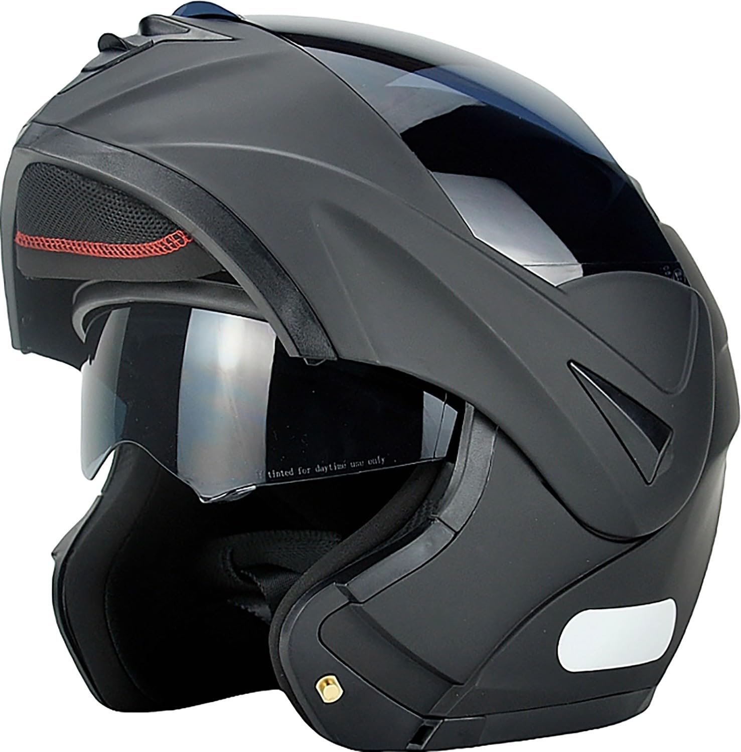 Motorradhelm Flip Up Modular Helmet Klapphelm mit Doppelvisier ECE Geprüft Integralhelm mit Sonnenvisier Mopedhelm für Erwachsene Herren Damen N,M=54-55cm Motorradhelm Flip Up Modular Helmet Klapphelm mit Doppelvisier ECE Geprüft Integralhelm mit Sonnenvisier Mopedhelm für Erwachsene Herren Damen N,M=54-55cm von WXHJM