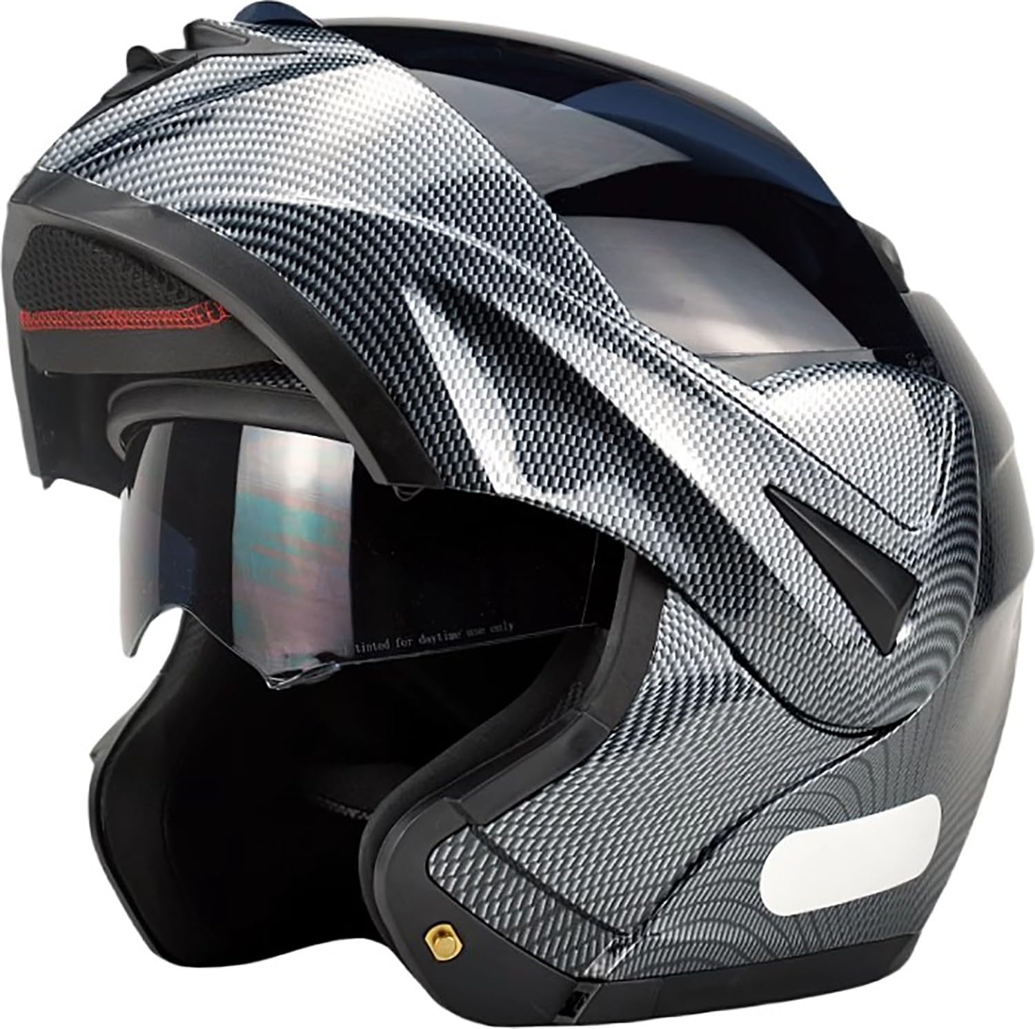 Motorradhelm Flip Up Modular Helmet Klapphelm mit Doppelvisier ECE Geprüft Integralhelm mit Sonnenvisier Mopedhelm für Erwachsene Herren Damen V,M=54-55cm Motorradhelm Flip Up Modular Helmet Klapphelm mit Doppelvisier ECE Geprüft Integralhelm mit Sonnenvisier Mopedhelm für Erwachsene Herren Damen V,M=54-55cm von WXHJM