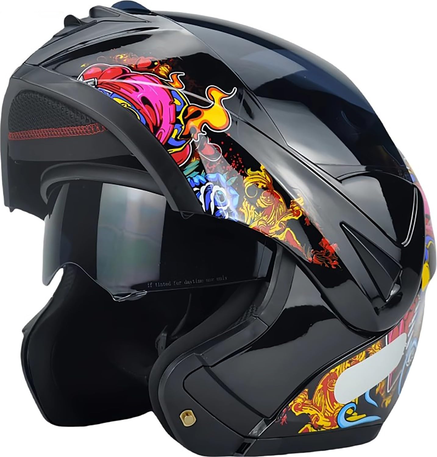 Motorradhelm Flip Up Modular Helmet Klapphelm mit Doppelvisier ECE Geprüft Integralhelm mit Sonnenvisier Mopedhelm für Erwachsene Herren Damen Z,L=56-57cm Motorradhelm Flip Up Modular Helmet Klapphelm mit Doppelvisier ECE Geprüft Integralhelm mit Sonnenvisier Mopedhelm für Erwachsene Herren Damen Z,L=56-57cm von WXHJM