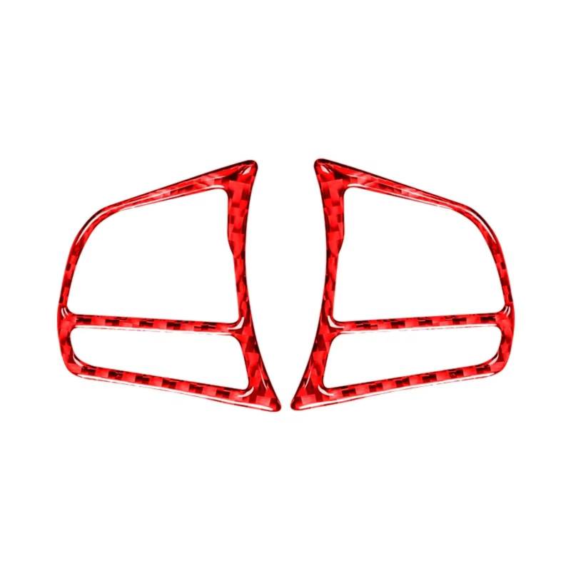 Auto Lenkrad Dekoration Abdeckung für BMW 3 Series GT F30 F34 2013-2018, Auto Lenkradverkleidung Dekoration Abdeckung Lenkrad Aufkleber,A-Red von WXLJBNHJ