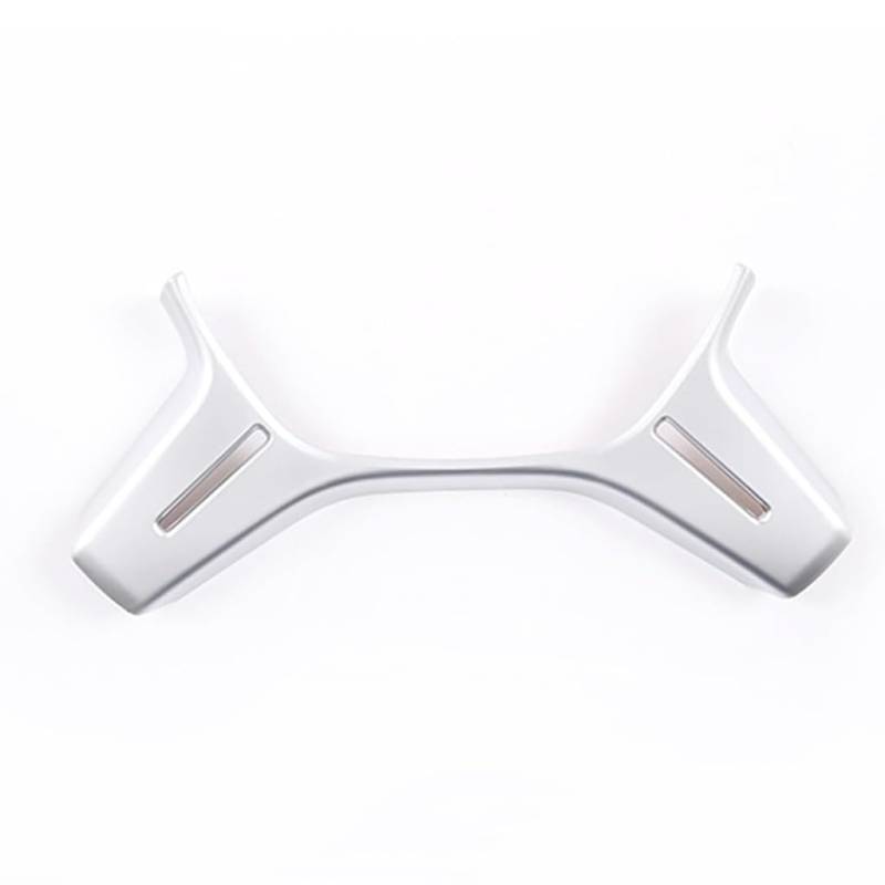 Auto Lenkrad Dekoration Abdeckung für Benz C Class W204 2011 2012 2013, Auto Lenkradverkleidung Dekoration Abdeckung Lenkrad Aufkleber,Silver von WXLJBNHJ