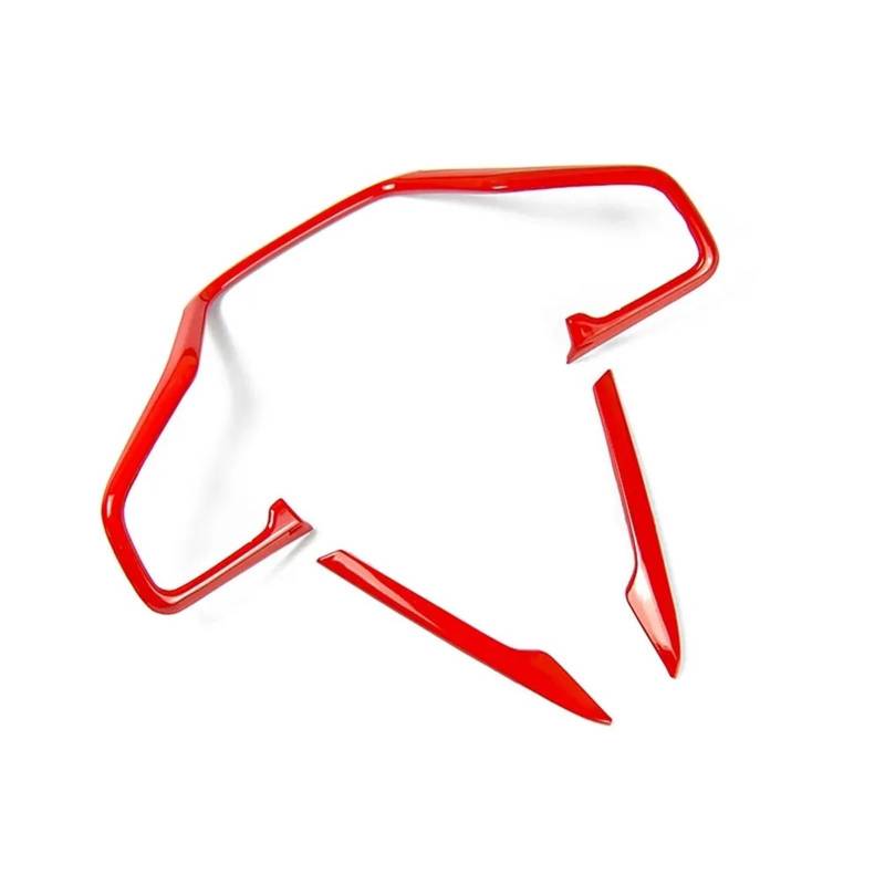 Auto Lenkrad Dekoration Abdeckung für Civic 10th 2016 2017 2018, Auto Lenkradverkleidung Dekoration Abdeckung Lenkrad Aufkleber,Red von WXLJBNHJ