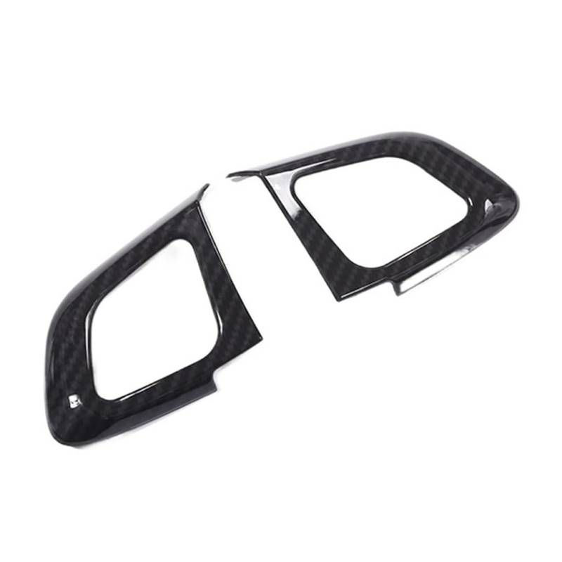 Auto Lenkrad Dekoration Abdeckung für Land Rover Range Rover Evoque 2011-2017, Auto Lenkradverkleidung Dekoration Abdeckung Lenkrad Aufkleber,Carbon Fiber von WXLJBNHJ