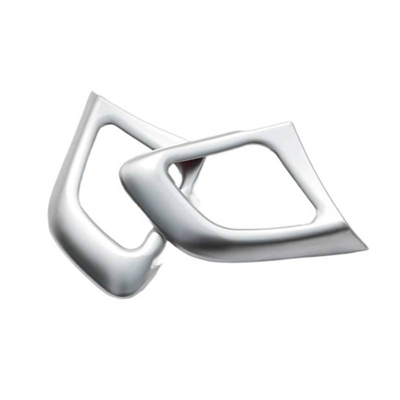 Auto Lenkrad Dekoration Abdeckung für Land Rover Range Rover Evoque 2011-2017, Auto Lenkradverkleidung Dekoration Abdeckung Lenkrad Aufkleber,Silver von WXLJBNHJ