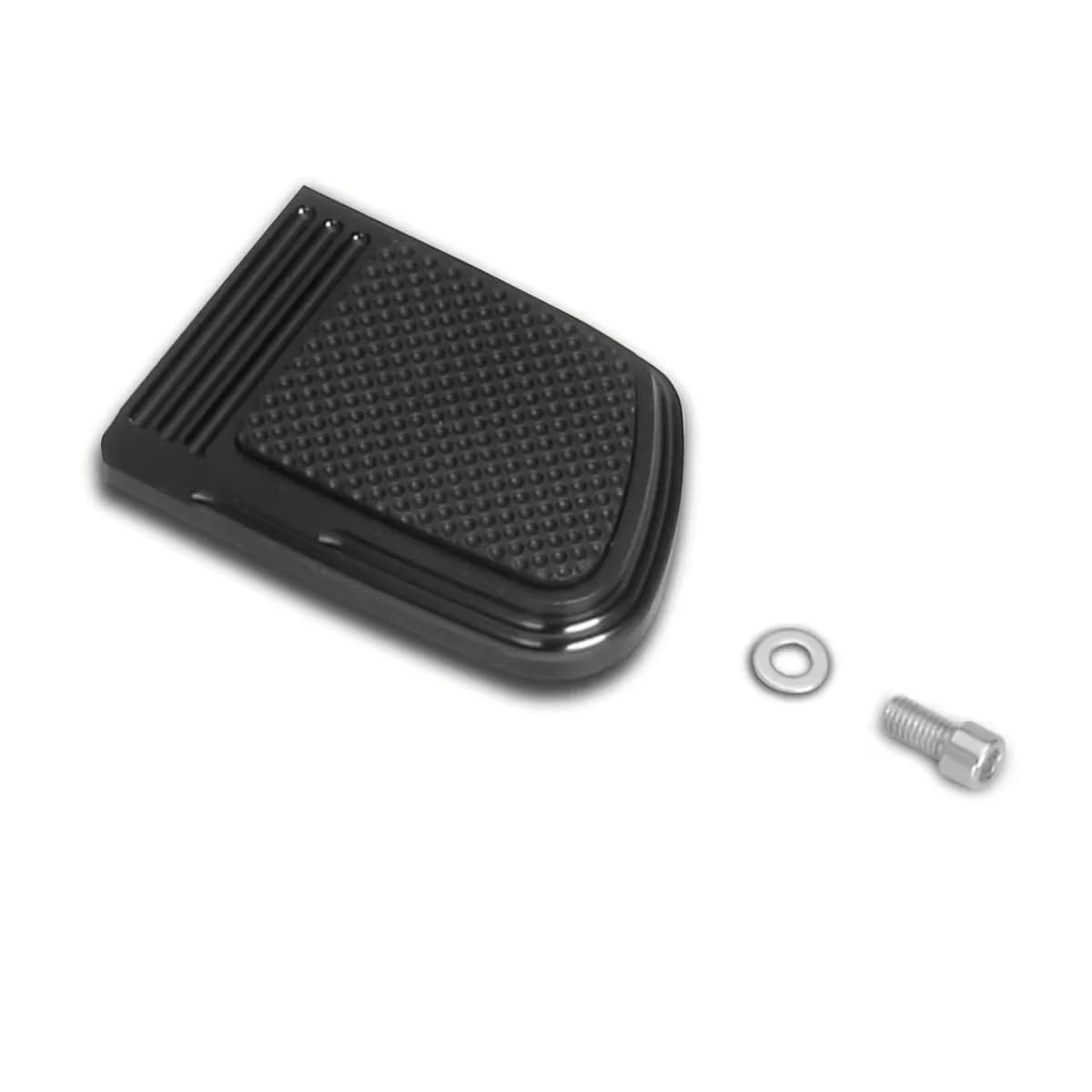 Fußrasten fussrasten CNC Schwarz Kleine Bremspedal Pad Abdeckung Für Für Dyna Fat Bob FXDF FXDL1993-up Für Softail FXSTS 1984-up Fußrasten fussrasten CNC Schwarz Kleine Bremspedal Pad Abdeckung Für Für Dyna Fat Bob FXDF FXDL1993-up Für Softail FXSTS 1984-up von WXPYAQT