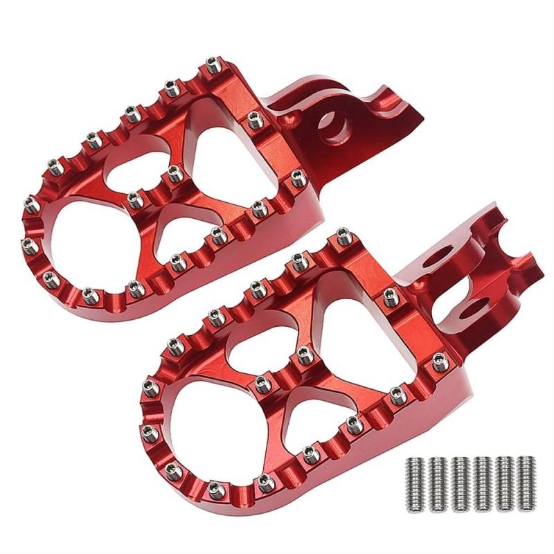 Fußrasten fussrasten Für 450R 450X 250RX 450RX 250F 450L CR CRF 125R 150R 250R 250X MX Dirt Bike Motorrad CNC Fußrasten Stützen Pedale Fußrasten von WXPYAQT