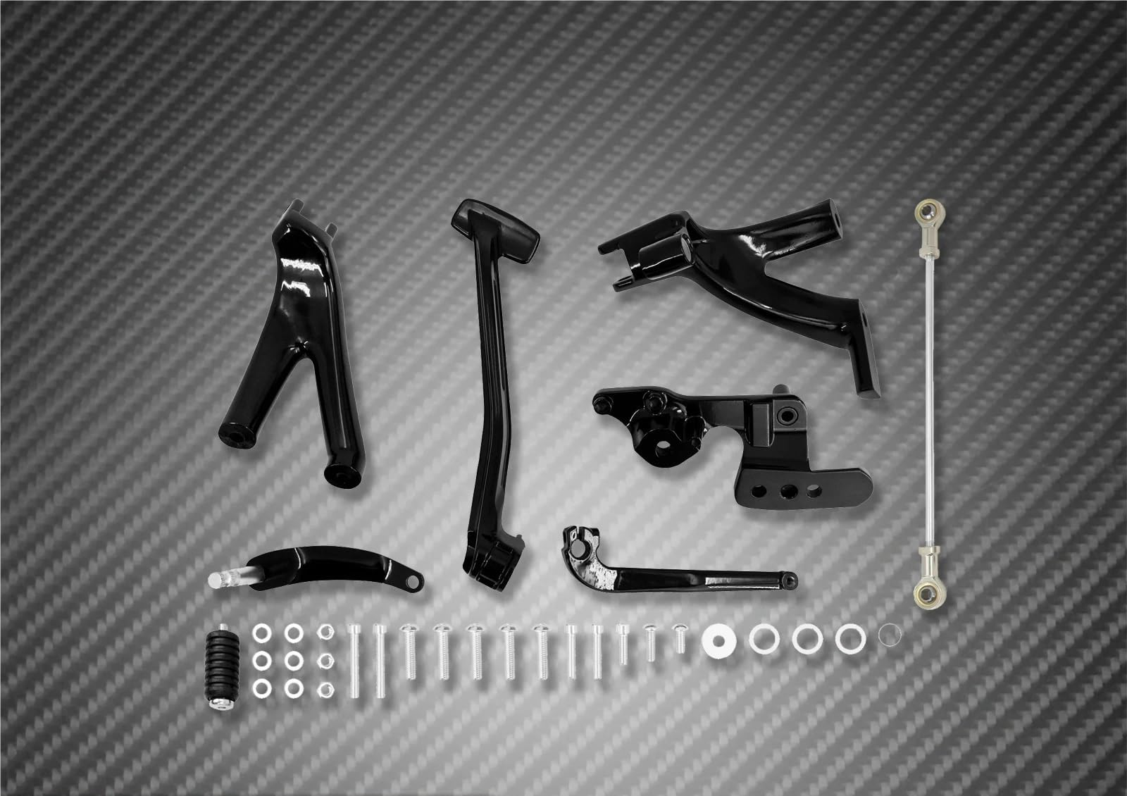 Fußrasten fussrasten Motorrad-Vorwärtssteuerung Komplettes Set Fußrastengestänge Hebel-Set Für Für Sportster XL 1200 883 Für Dyna Für Softail Fußrasten fussrasten Motorrad-Vorwärtssteuerung Komplettes Set Fußrastengestänge Hebel-Set Für Für Sportster XL 1200 883 Für Dyna Für Softail von WXPYAQT