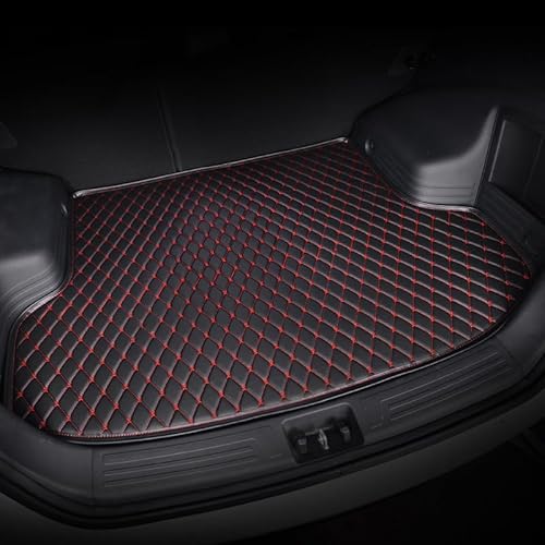 Kofferraumwanne für Mazda CX-5 2024 2023 2022 2021-2017, Auto Leder Kofferraummatten Auto Kofferraum Schutzmatte Auto Kofferraummatten, Black red Kofferraumwanne für Mazda CX-5 2024 2023 2022 2021-2017, Auto Leder Kofferraummatten Auto Kofferraum Schutzmatte Auto Kofferraummatten, Black red von WXRNBN