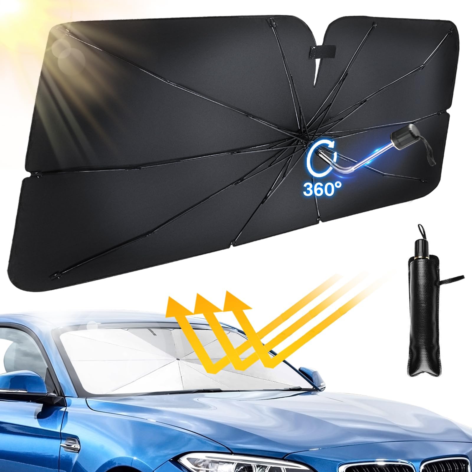 Sonnenschutz Auto Frontscheibe für MG3 MG4 EV / MG5 / MG6 MG HS/MG Marvel R, Sonnenschirm für Auto Windschutzscheibe Car Umbrella Sun Shade Cover Sonnenschirm Auto,M Sonnenschutz Auto Frontscheibe für MG3 MG4 EV / MG5 / MG6 MG HS/MG Marvel R, Sonnenschirm für Auto Windschutzscheibe Car Umbrella Sun Shade Cover Sonnenschirm Auto,M von WXRNBN