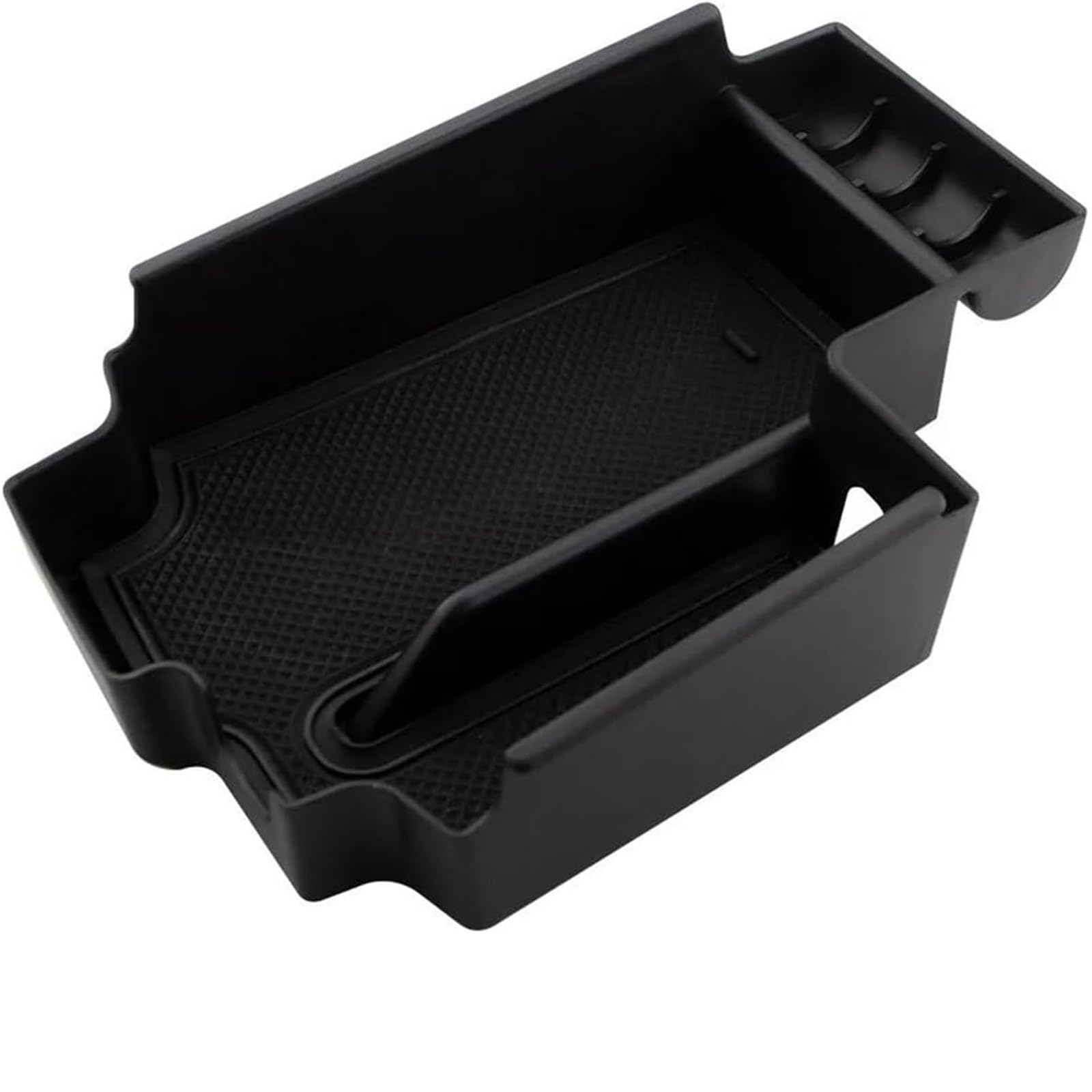 Automatische Armlehnenbox Auto Armlehne Storage Box für BMW 5 Series G30 G31 2020-2024 Center Console Container Organizer(Black Mat Style) von WXSSH