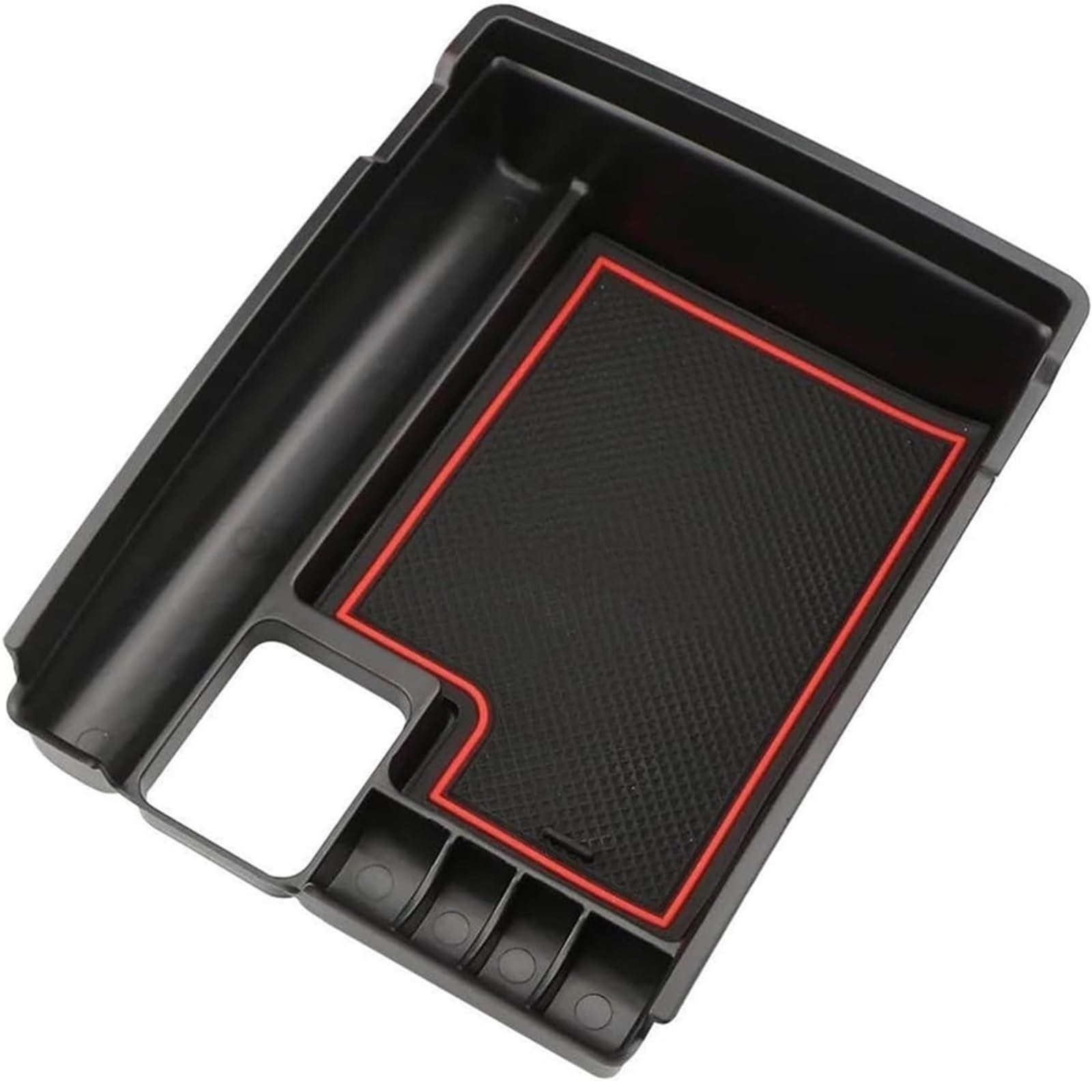 Automatische Armlehnenbox Auto Armlehne Storage Box für Nissan für x-trail für xtrail T32 für rogue 2014-2022 Central Console Tray(Rot) von WXSSH
