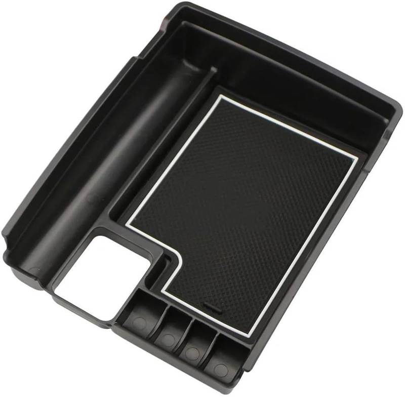 Automatische Armlehnenbox Auto Armlehne Storage Box für Nissan für x-trail für xtrail T32 für rogue 2014-2022 Central Console Tray(Weiß) von WXSSH