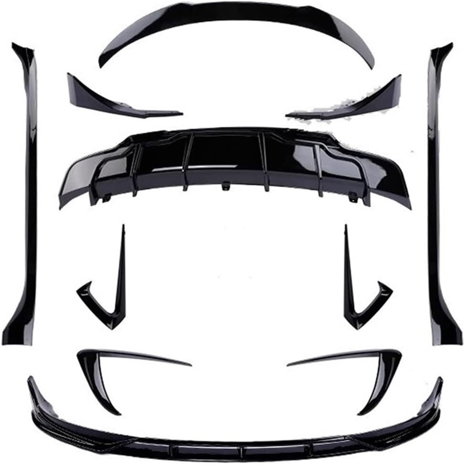Fahrzeugseitenspoiler Auto Body Kit Front Lip Heckdiffusor Spoiler Für Tesla Für Modell 3 Y 2016-2022(ModelY) von WXSSH