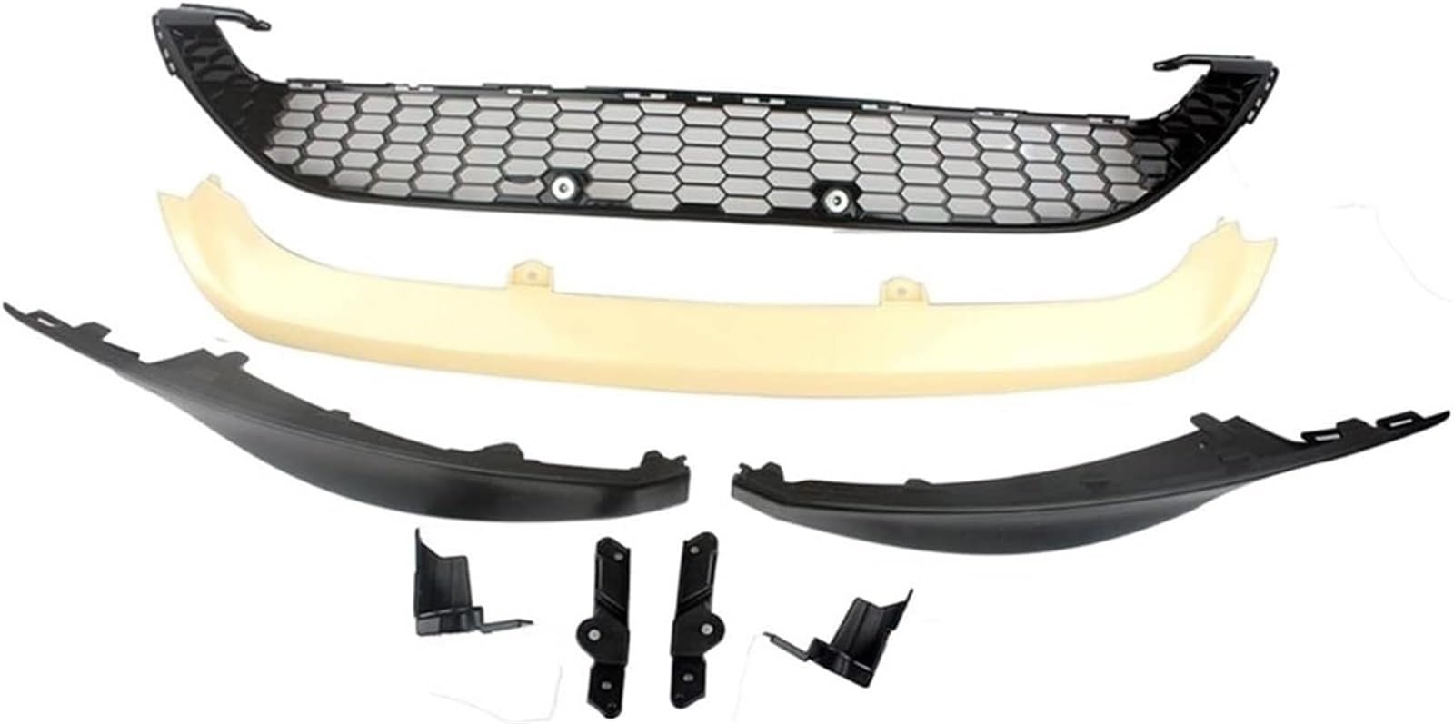 Fahrzeugseitenspoiler Auto Vorderen Stoßfänger Lip Für Focus 2015-2018 Körper Kit Spoiler Flügel(Gelb) von WXSSH