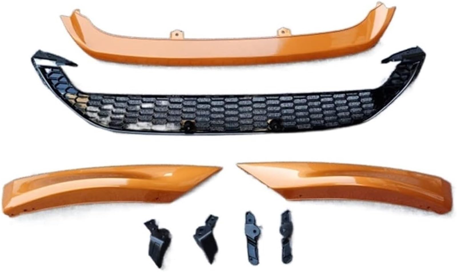 Fahrzeugseitenspoiler Auto Vorderen Stoßfänger Lip Für Focus 2015-2018 Körper Kit Spoiler Flügel(Orange) von WXSSH