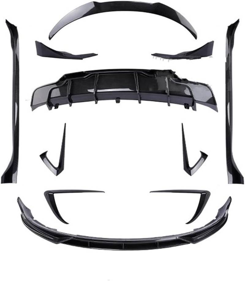 Fahrzeugseitenspoiler Hinten Diffusor Spoiler Auto Körper Kit Front Lip Für Tesla Für Modell 3 Y 2016-2022(2,Model 3) von WXSSH