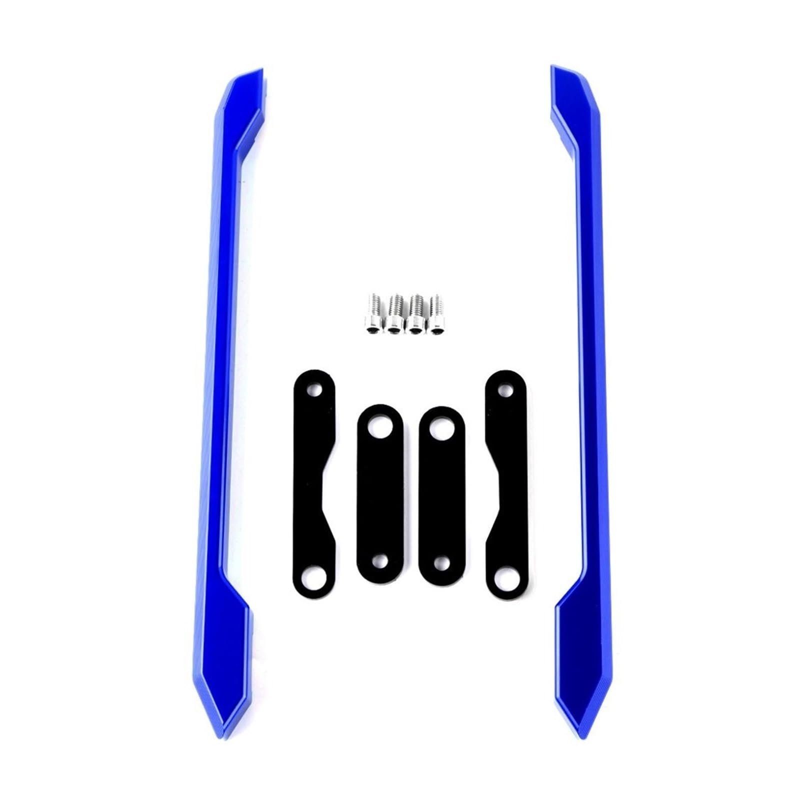 Motorrad-Heckträger Motorrad CNC Hinten für Sitz Passagier für Sitz Hand Griff Haltegriff Schiene für Yamaha MT09 MT-09 FZ-09 FZ 09 2014-2017 2016 2015(Blau) von WXSSH