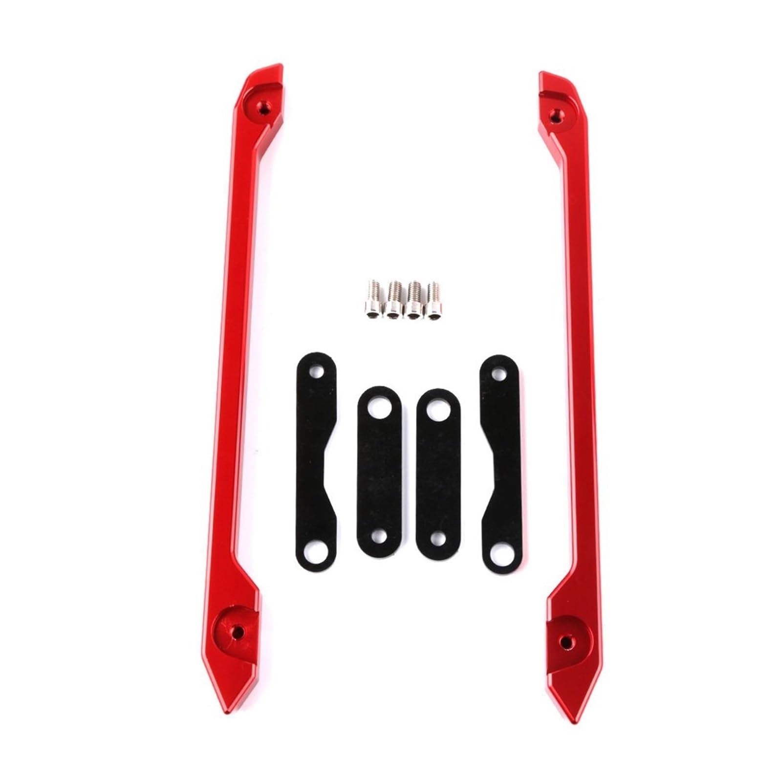 Motorrad-Heckträger Motorrad CNC Hinten für Sitz Passagier für Sitz Hand Griff Haltegriff Schiene für Yamaha MT09 MT-09 FZ-09 FZ 09 2014-2017 2016 2015(Rot) von WXSSH