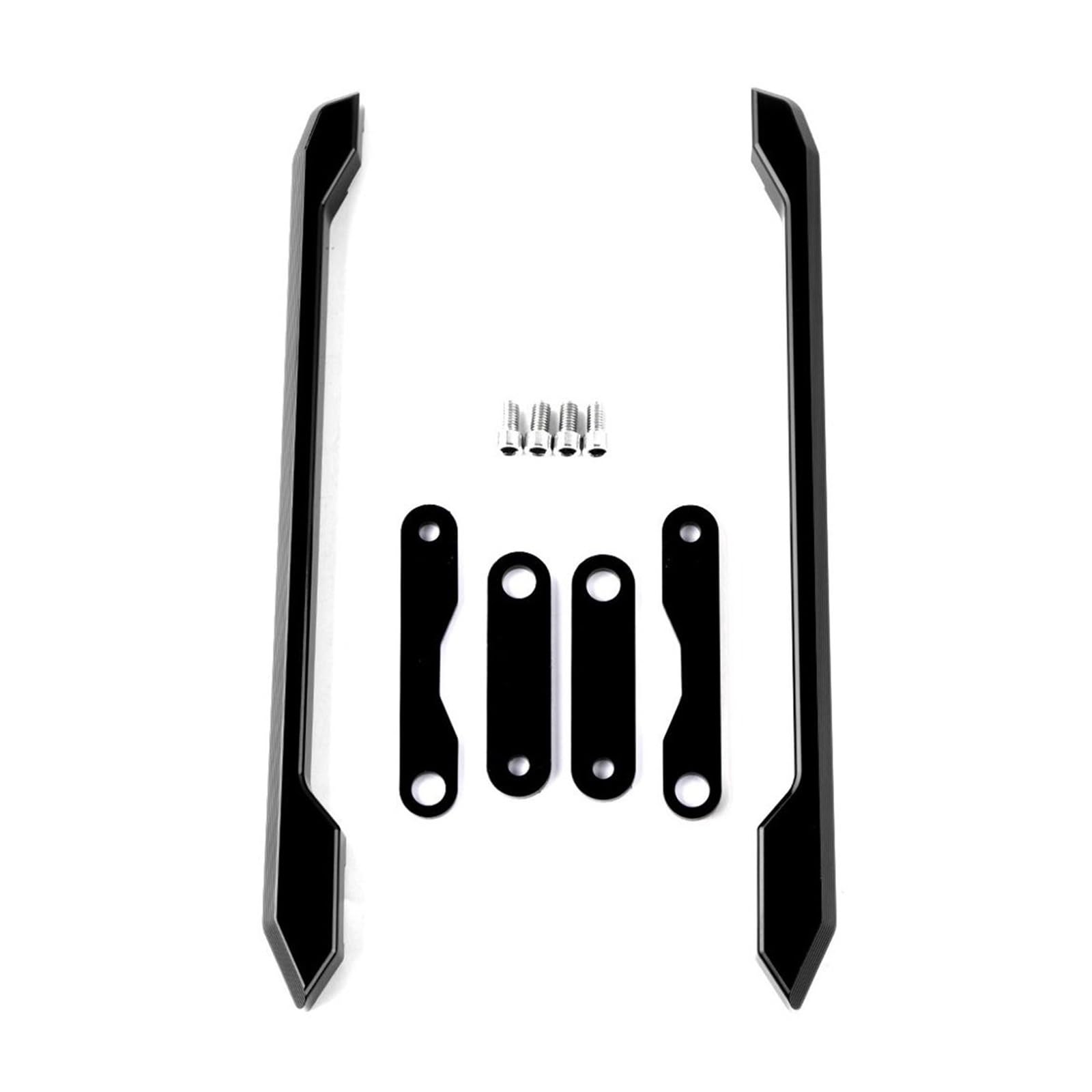 Motorrad-Heckträger Motorrad CNC Hinten für Sitz Passagier für Sitz Hand Griff Haltegriff Schiene für Yamaha MT09 MT-09 FZ-09 FZ 09 2014-2017 2016 2015(Schwarz) von WXSSH